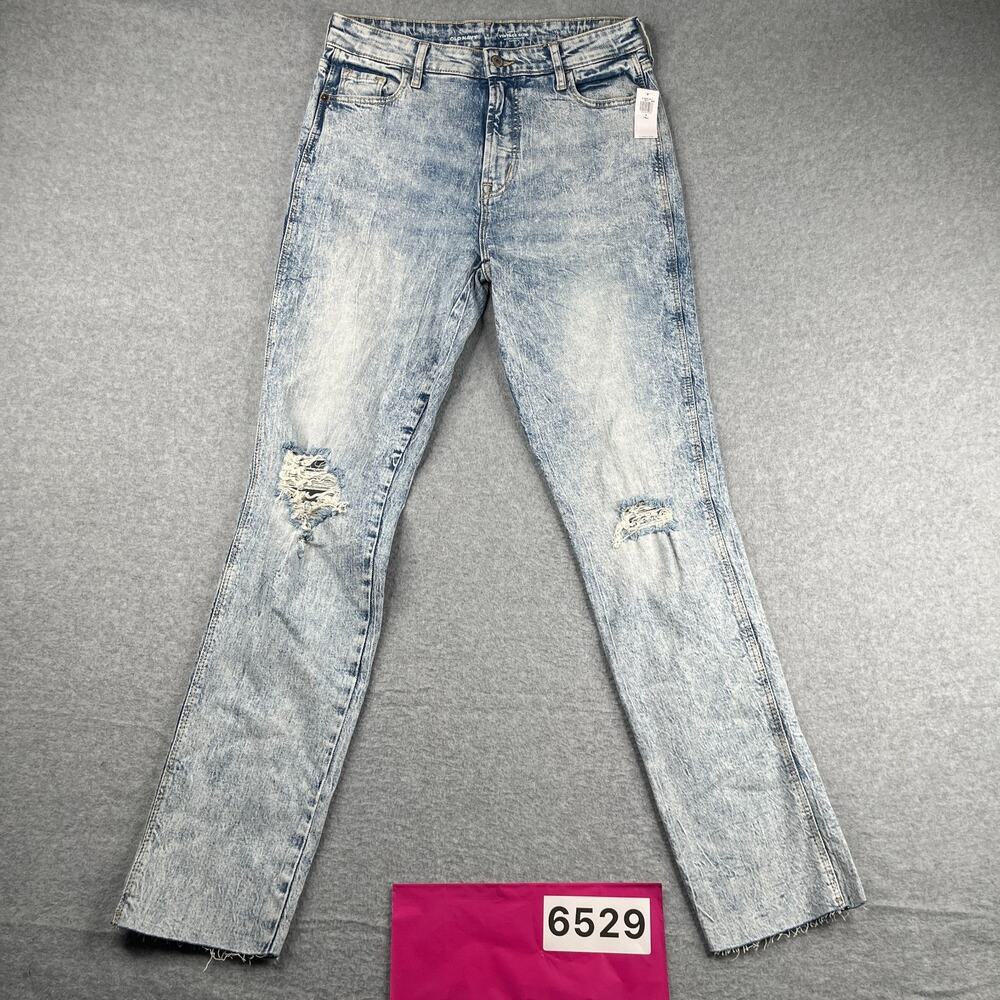 Old Navy Vintage Slim High Rise Womens Size 6 Tall Stone Wash *SEE